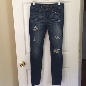 Distressed jeans
